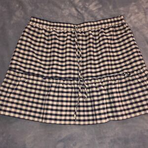 ASOS Blue and White checked skirt